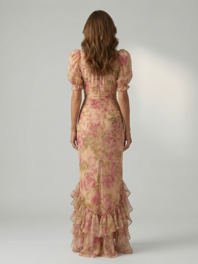 Alexandra | Deep V-neck Maxi Dress