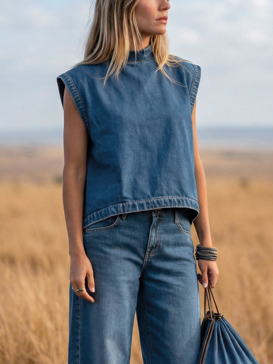 Мерлина – свободен комплект с широки панталони