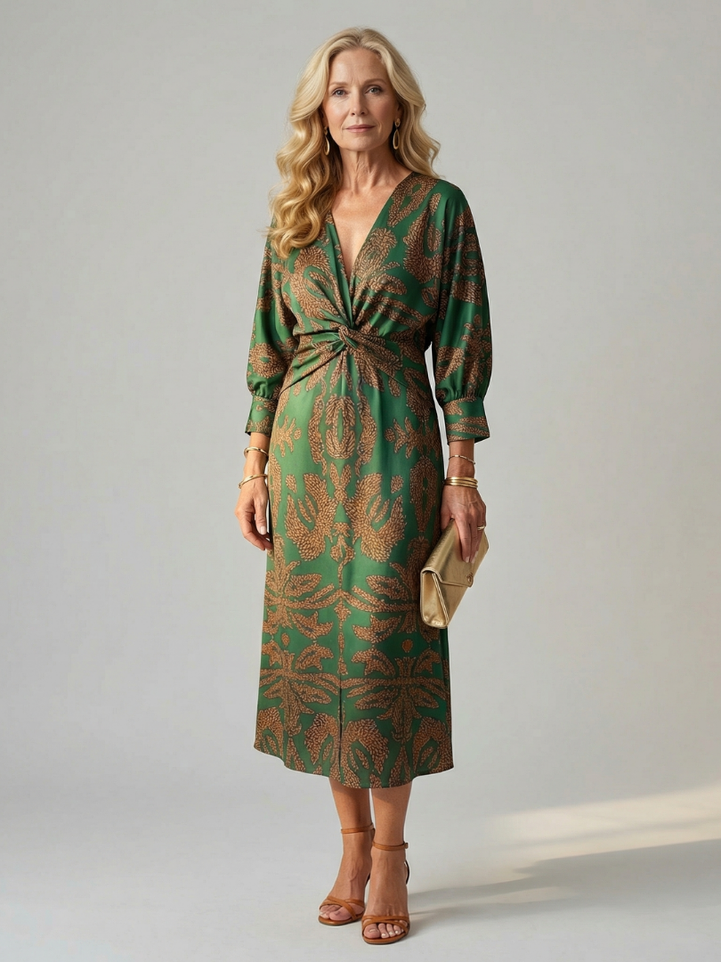 Alicia | Wrap midi dress