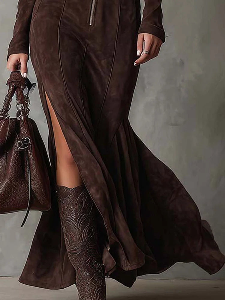 Adriana | Suede dress