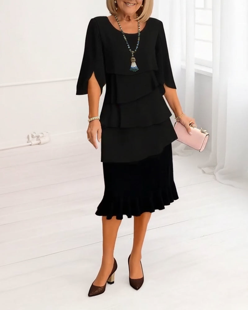 Софи – Рокля с елегантен, флуиден дизайн и волани